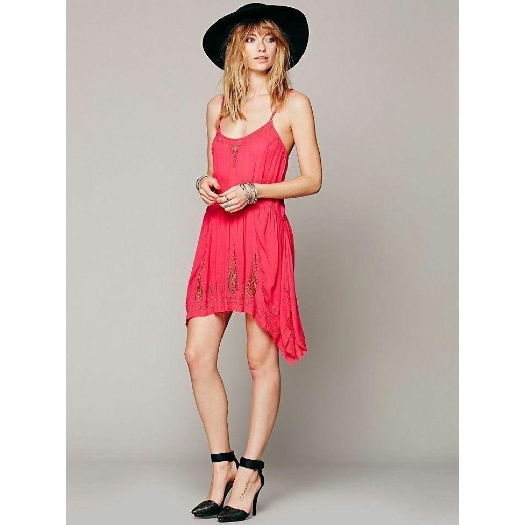 Free People Meadows Of Medallion Pink Dress